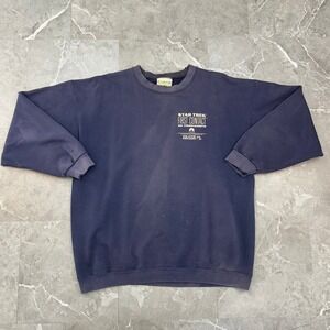 90s Vintage Star Trek Sweatshirt Mens XL First Contact Movie Promo Distressed